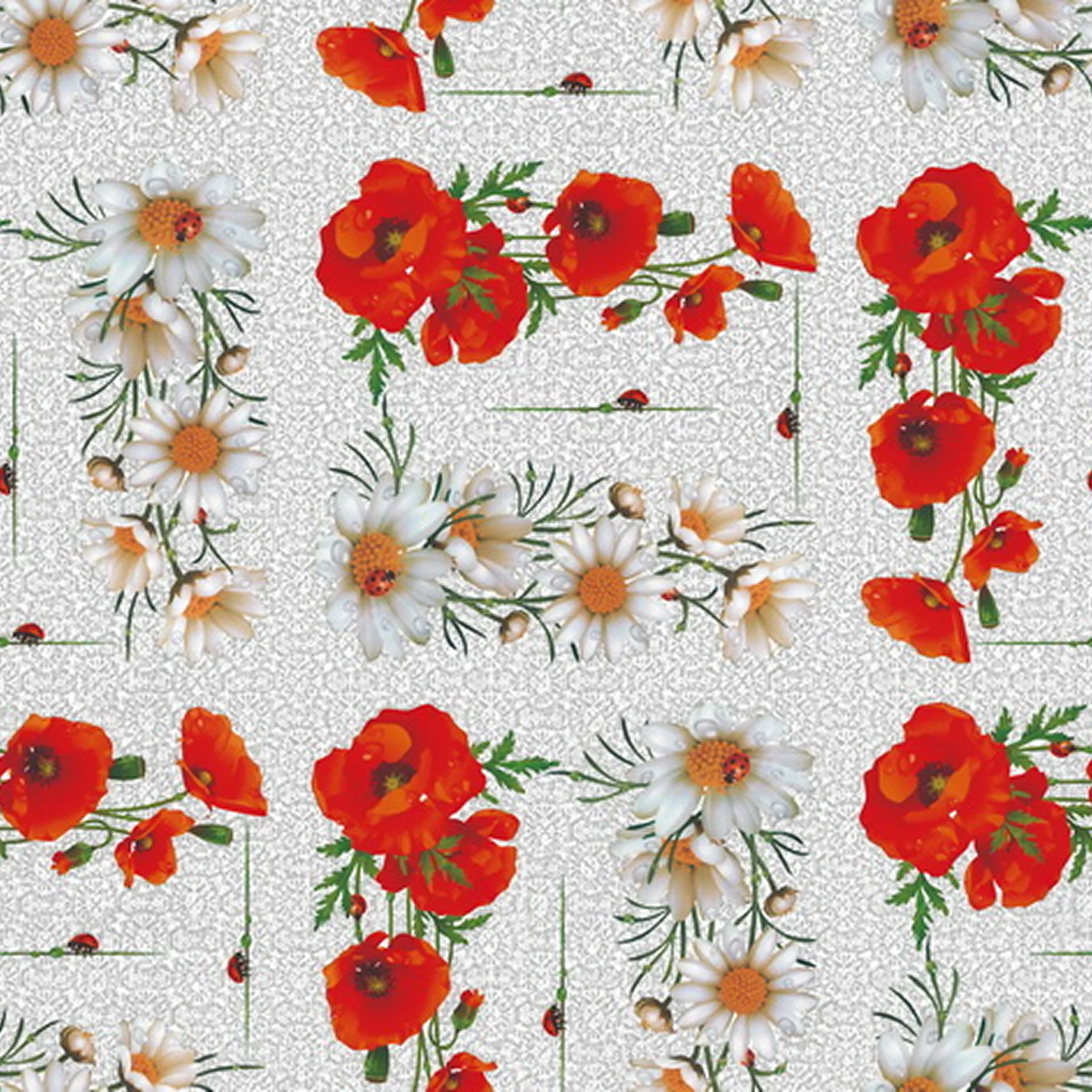 Cerata Stołowa PVC na Włókninie – Klasyczna Kratka – Beżowo-Brązowa